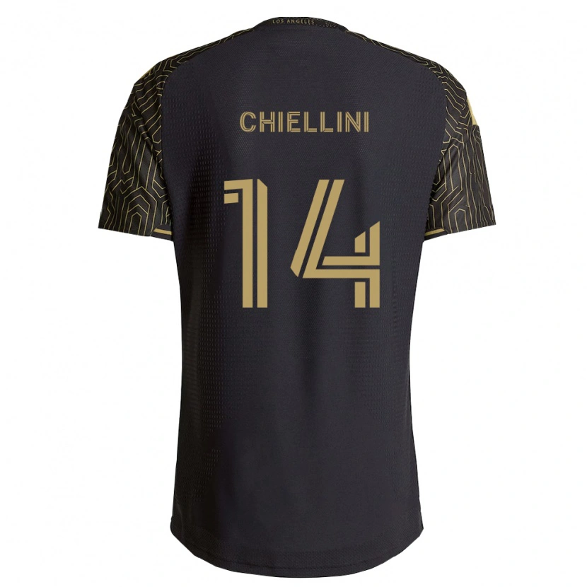 Danxen Homme Maillot Giorgio Chiellini #14 Marron Noir Tenues Domicile 2026/27 T-Shirt