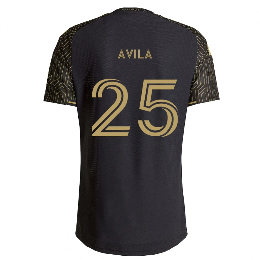 Danxen Homme Maillot Armando Avila #25 Marron Noir Tenues Domicile 2026/27 T-Shirt
