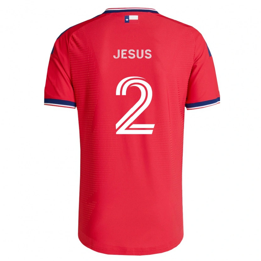 Danxen Homme Maillot Geovane Jesus #2 Rouge Bleu Blanc Tenues Domicile 2026/27 T-Shirt