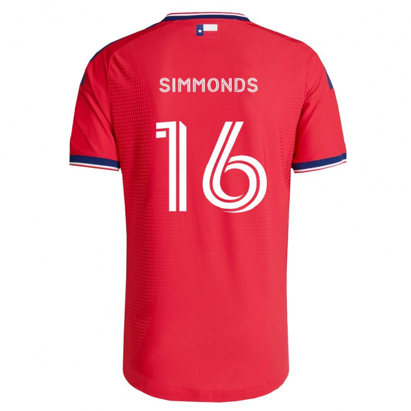 Danxen Homme Maillot Nicholas Simmonds #16 Rouge Bleu Blanc Tenues Domicile 2026/27 T-Shirt
