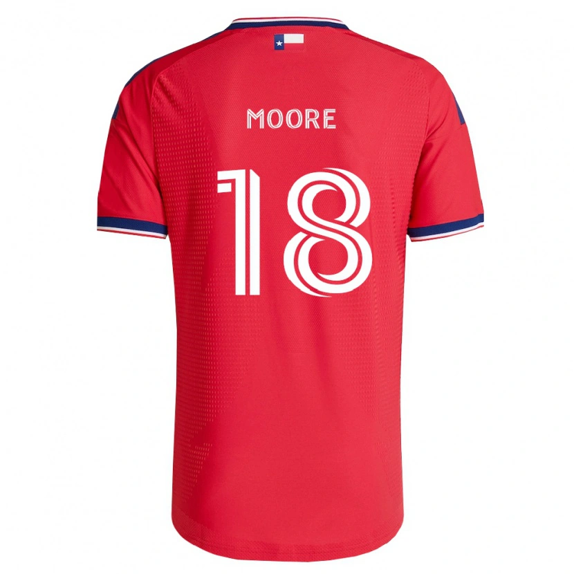 Danxen Homme Maillot Shaq Moore #18 Rouge Bleu Blanc Tenues Domicile 2026/27 T-Shirt