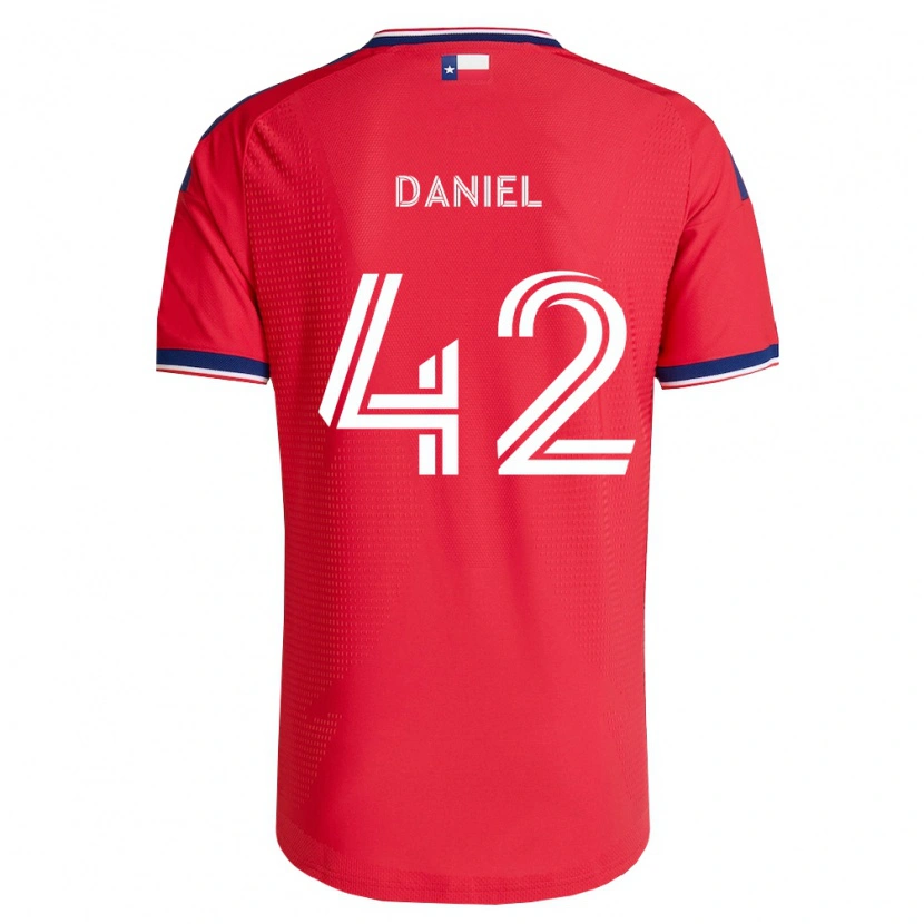 Danxen Homme Maillot Daniel De Sousa Britto #42 Rouge Bleu Blanc Tenues Domicile 2026/27 T-Shirt