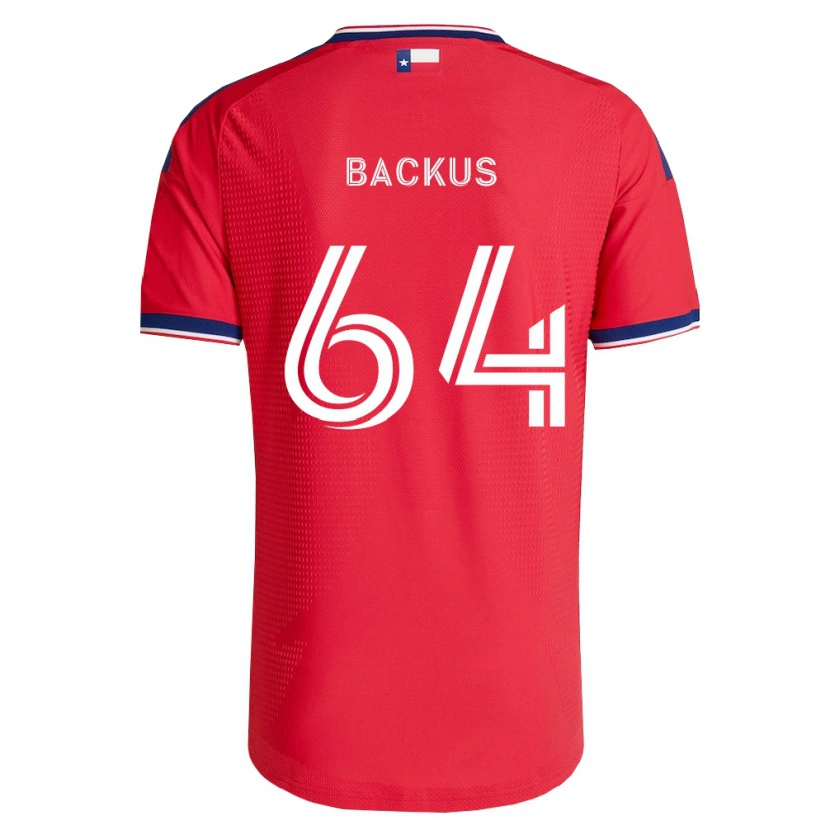 Danxen Homme Maillot Braeden Backus #64 Rouge Bleu Blanc Tenues Domicile 2026/27 T-Shirt