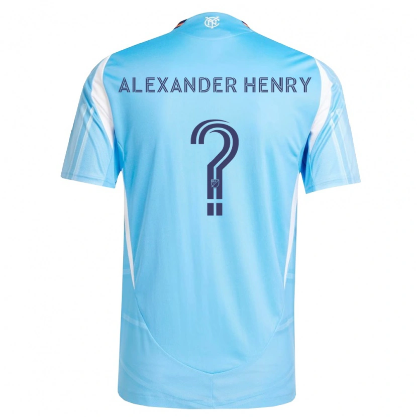 Danxen Homme Maillot Liam Alexander Henry #0 Bleu Ciel Blanc Tenues Domicile 2026/27 T-Shirt