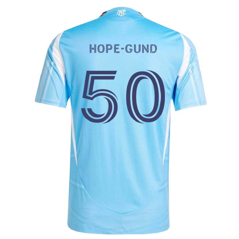 Danxen Homme Maillot Kofi Hope-Gund #50 Bleu Ciel Blanc Tenues Domicile 2026/27 T-Shirt