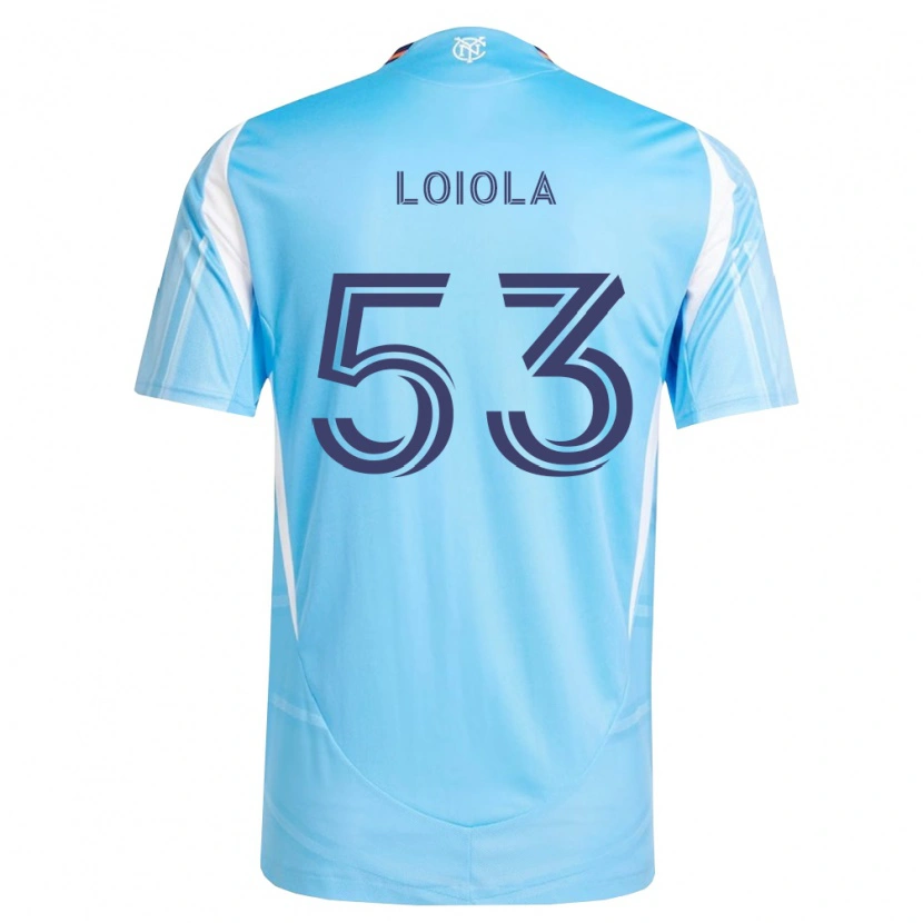 Danxen Homme Maillot João Loiola #53 Bleu Ciel Blanc Tenues Domicile 2026/27 T-Shirt