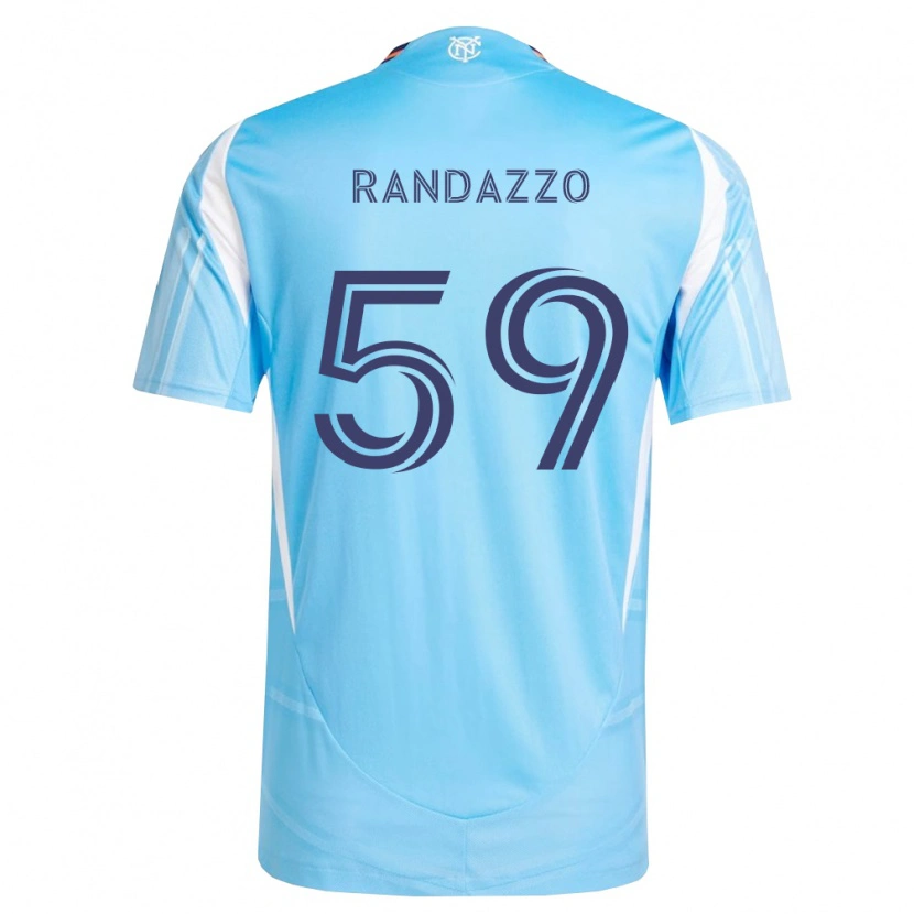 Danxen Homme Maillot Dylan Randazzo #59 Bleu Ciel Blanc Tenues Domicile 2026/27 T-Shirt