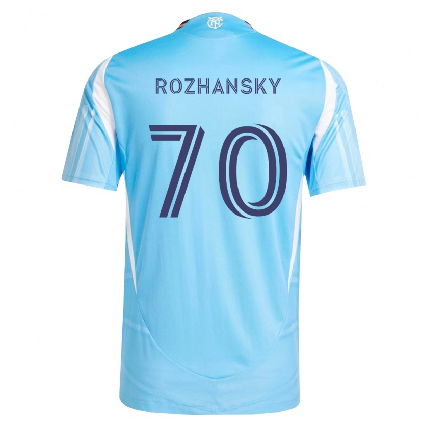 Danxen Homme Maillot Jake Rozhansky #70 Bleu Ciel Blanc Tenues Domicile 2026/27 T-Shirt