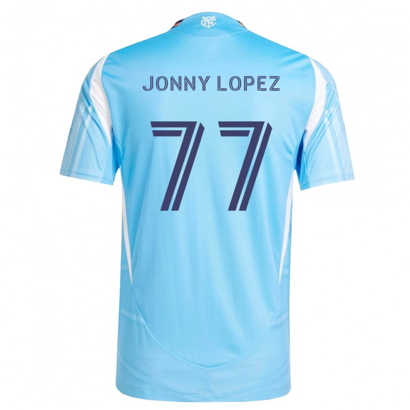Danxen Homme Maillot Jonny Lopez #77 Bleu Ciel Blanc Tenues Domicile 2026/27 T-Shirt