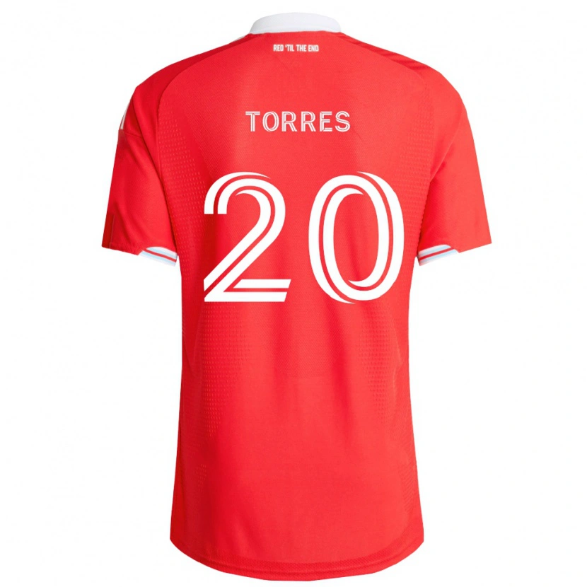 Danxen Homme Maillot Jairo Torres #20 Rouge Bleu Foncé Blanc Tenues Domicile 2026/27 T-Shirt