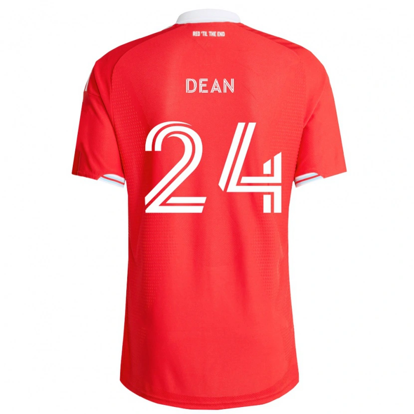 Danxen Homme Maillot Jonathan Dean #24 Rouge Bleu Foncé Blanc Tenues Domicile 2026/27 T-Shirt