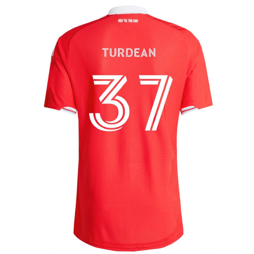 Danxen Homme Maillot Robert Turdean #37 Rouge Bleu Foncé Blanc Tenues Domicile 2026/27 T-Shirt