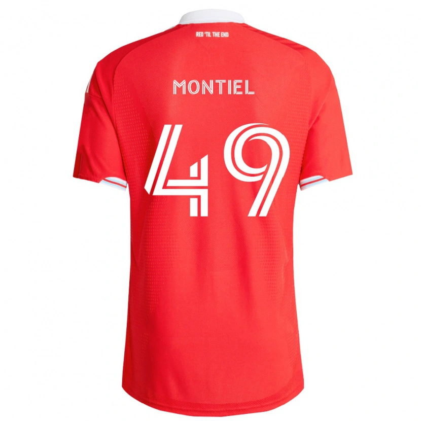 Danxen Homme Maillot Jhonier Montiel #49 Rouge Bleu Foncé Blanc Tenues Domicile 2026/27 T-Shirt