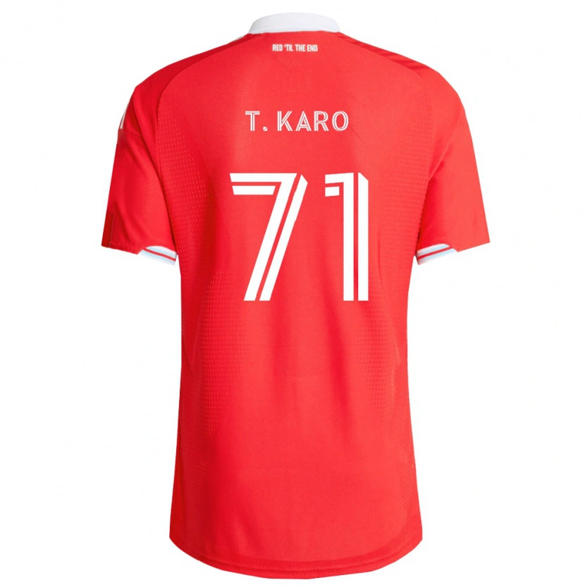 Danxen Homme Maillot David Tchétchao Karo #71 Rouge Bleu Foncé Blanc Tenues Domicile 2026/27 T-Shirt