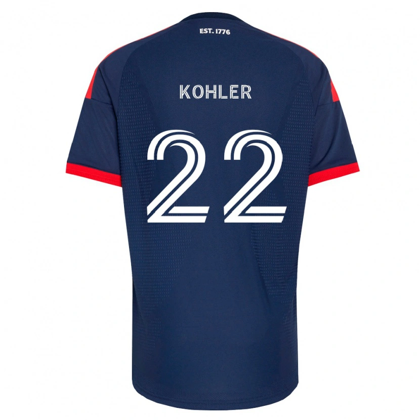 Danxen Homme Maillot Ethan Kohler #22 Bleu Royal Rouge Blanc Tenues Domicile 2026/27 T-Shirt