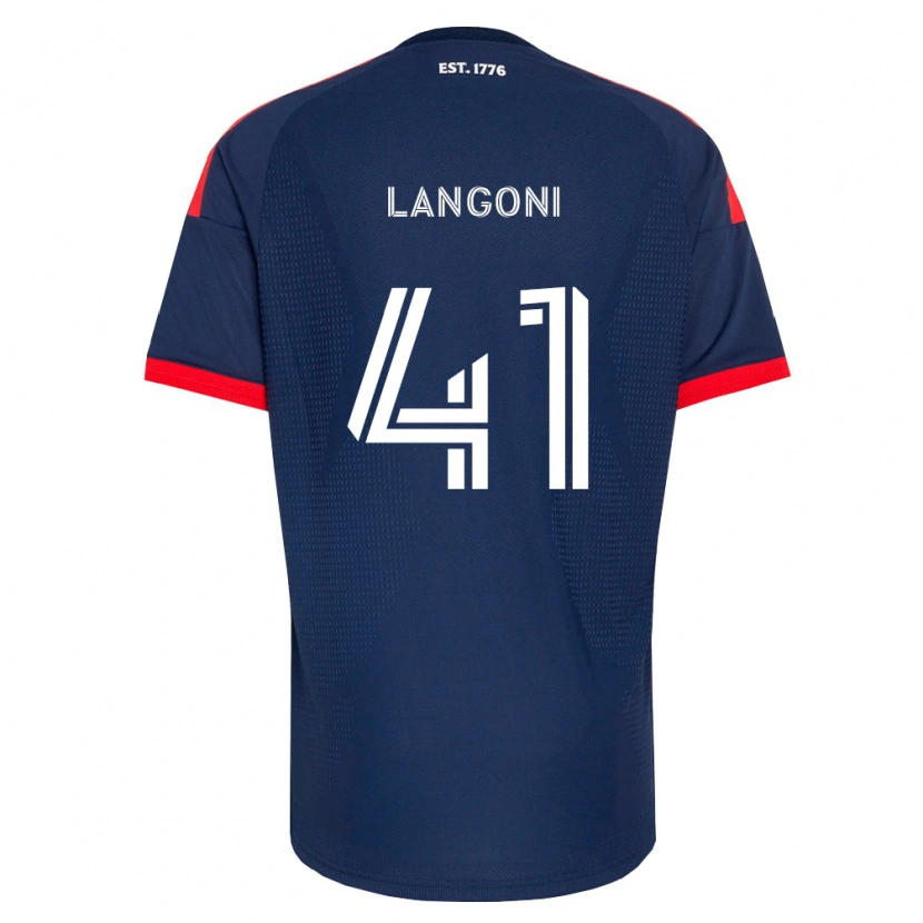Danxen Homme Maillot Luca Langoni #41 Bleu Royal Rouge Blanc Tenues Domicile 2026/27 T-Shirt