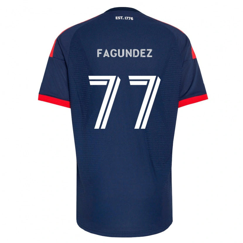 Danxen Homme Maillot Diego Fagúndez #77 Bleu Royal Rouge Blanc Tenues Domicile 2026/27 T-Shirt