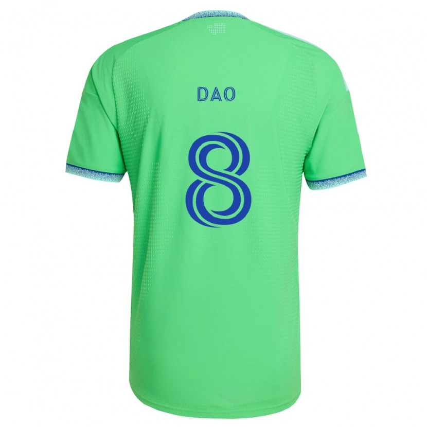 Danxen Homme Maillot Kaylee Dao #8 Vert Bleu Clair Tenues Domicile 2026/27 T-Shirt