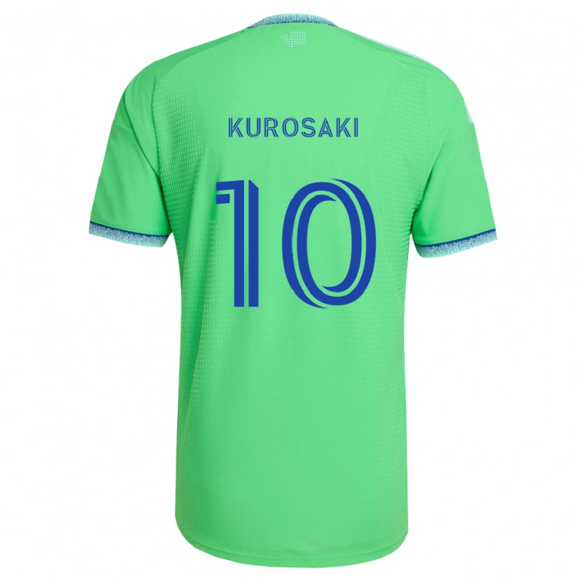 Danxen Homme Maillot Yuuka Kurosaki #10 Vert Bleu Clair Tenues Domicile 2026/27 T-Shirt