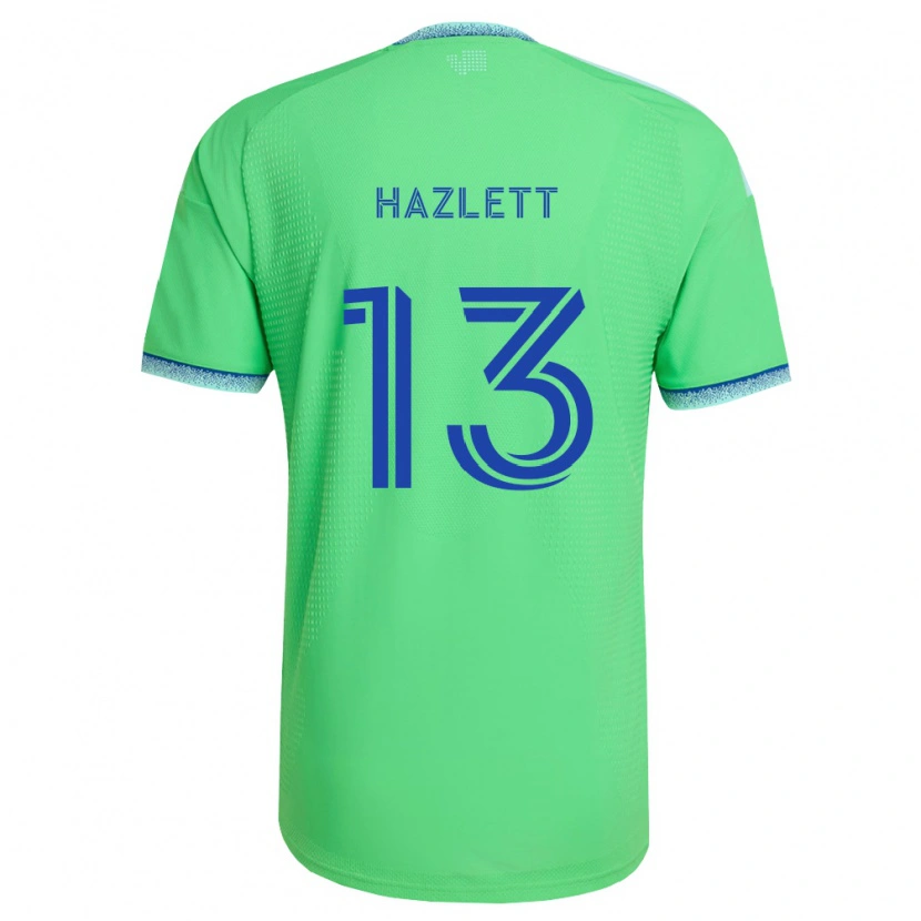 Danxen Homme Maillot Kimberly Hazlett #13 Vert Bleu Clair Tenues Domicile 2026/27 T-Shirt