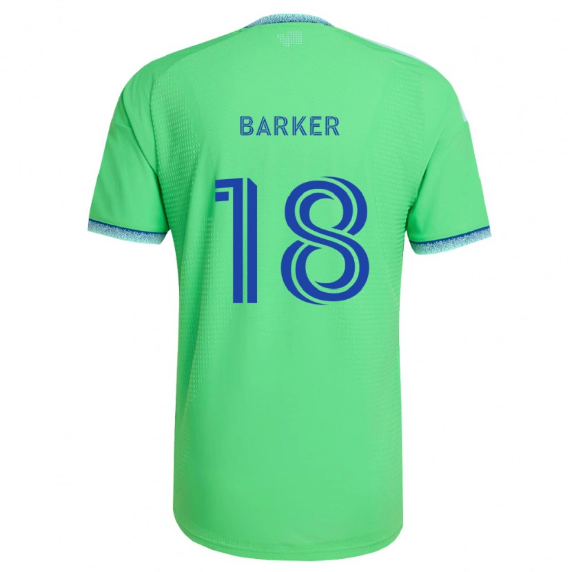 Danxen Homme Maillot Alicia Barker #18 Vert Bleu Clair Tenues Domicile 2026/27 T-Shirt