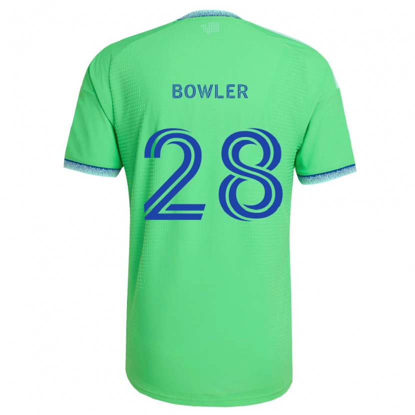 Danxen Homme Maillot Rachel Bowler #28 Vert Bleu Clair Tenues Domicile 2026/27 T-Shirt