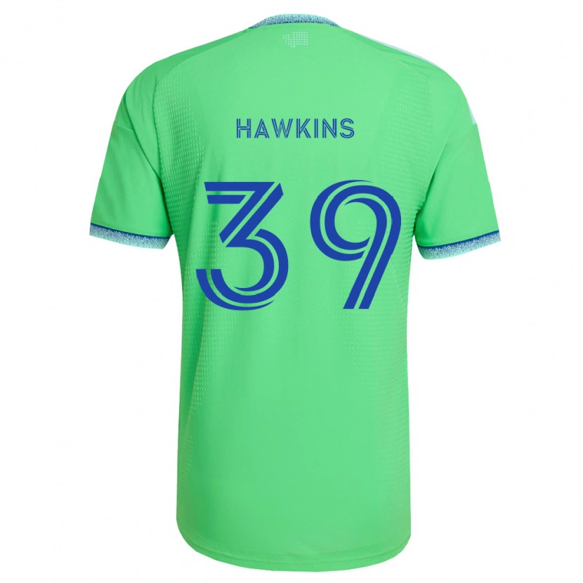 Danxen Homme Maillot Stuart Hawkins #39 Vert Bleu Clair Tenues Domicile 2026/27 T-Shirt