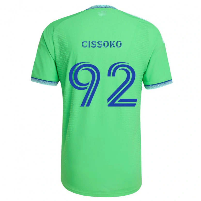 Danxen Homme Maillot Abdoulaye Cissoko #92 Vert Bleu Clair Tenues Domicile 2026/27 T-Shirt