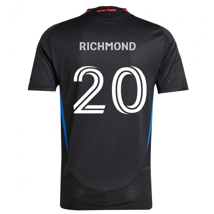 Danxen Homme Maillot Will Richmond #20 Bleu Blanc Noir Tenues Domicile 2026/27 T-Shirt