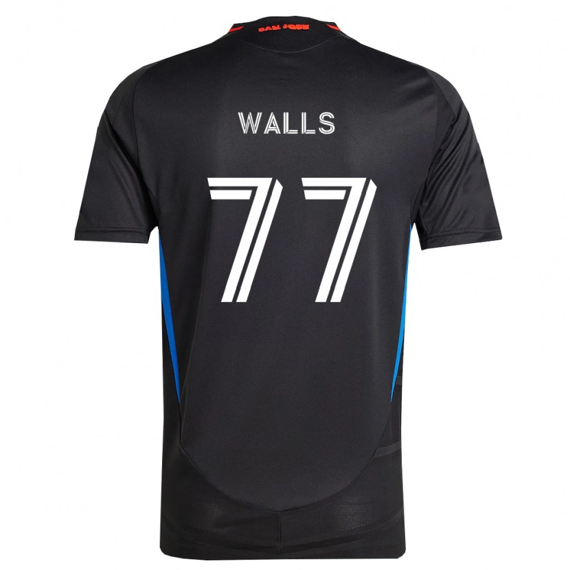 Danxen Homme Maillot Casey Walls #77 Bleu Blanc Noir Tenues Domicile 2026/27 T-Shirt