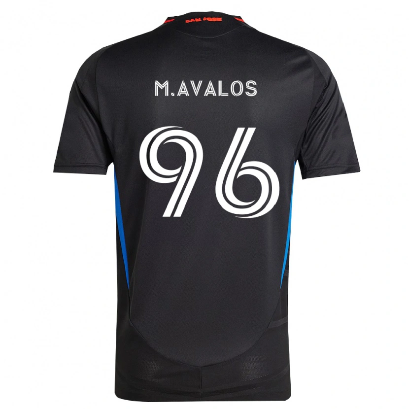 Danxen Homme Maillot Marcelo Ávalos #96 Bleu Blanc Noir Tenues Domicile 2026/27 T-Shirt