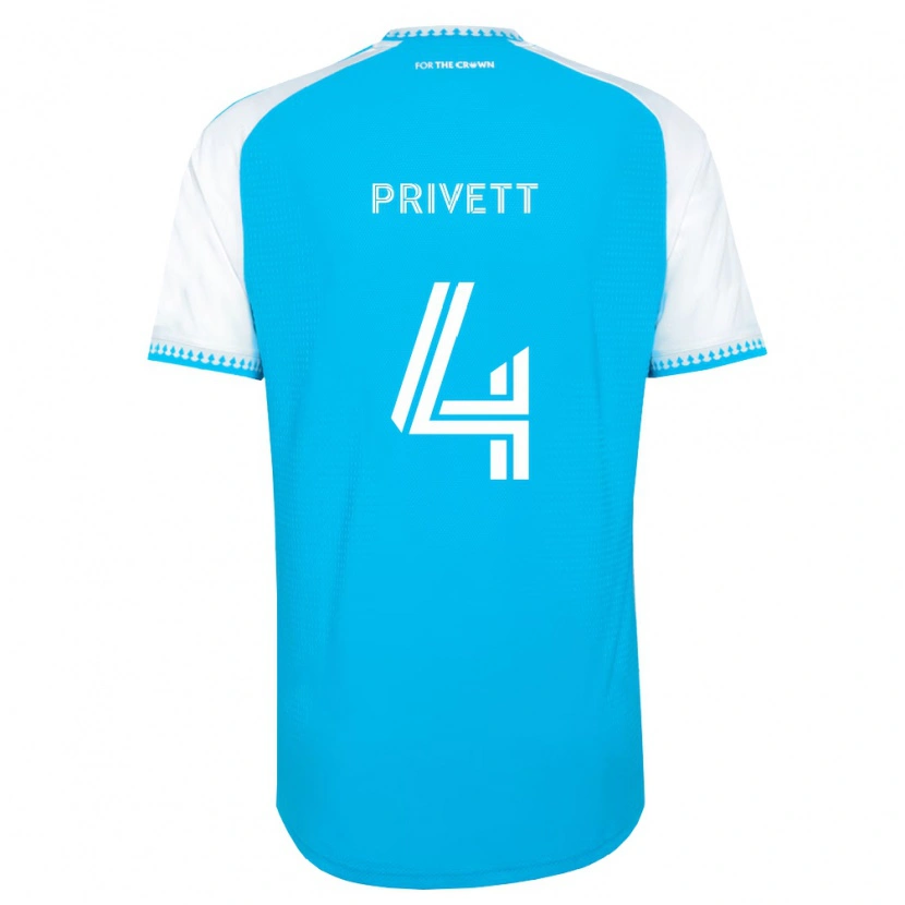 Danxen Homme Maillot Andrew Privett #4 Bleu Ciel Blanc Noir Tenues Domicile 2026/27 T-Shirt