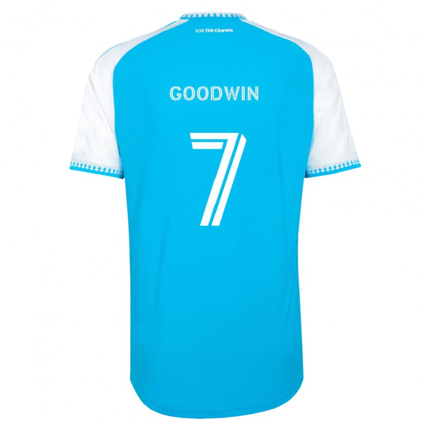 Danxen Homme Maillot Archie Goodwin #7 Bleu Ciel Blanc Noir Tenues Domicile 2026/27 T-Shirt