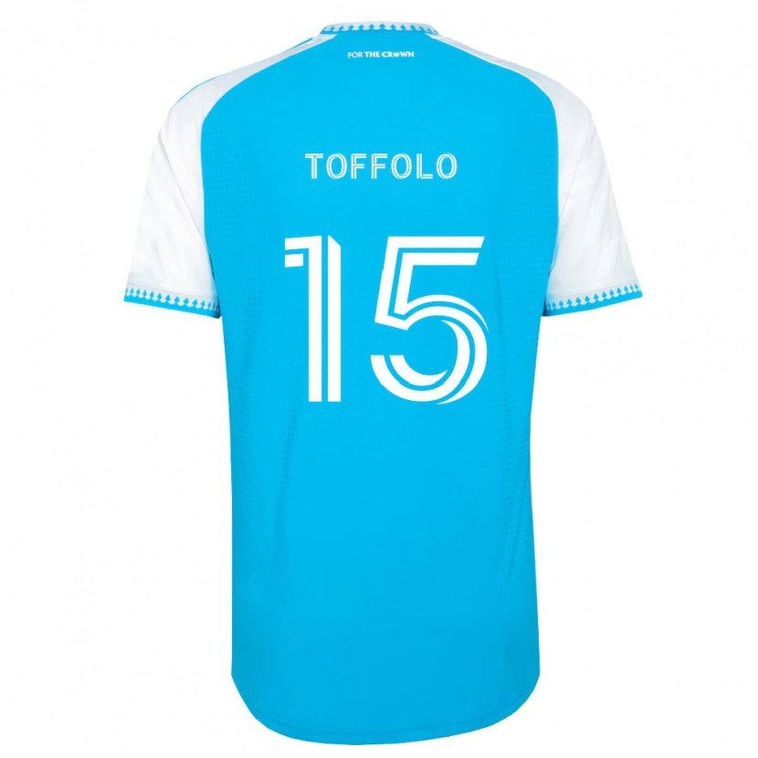 Danxen Homme Maillot Harry Toffolo #15 Bleu Ciel Blanc Noir Tenues Domicile 2026/27 T-Shirt