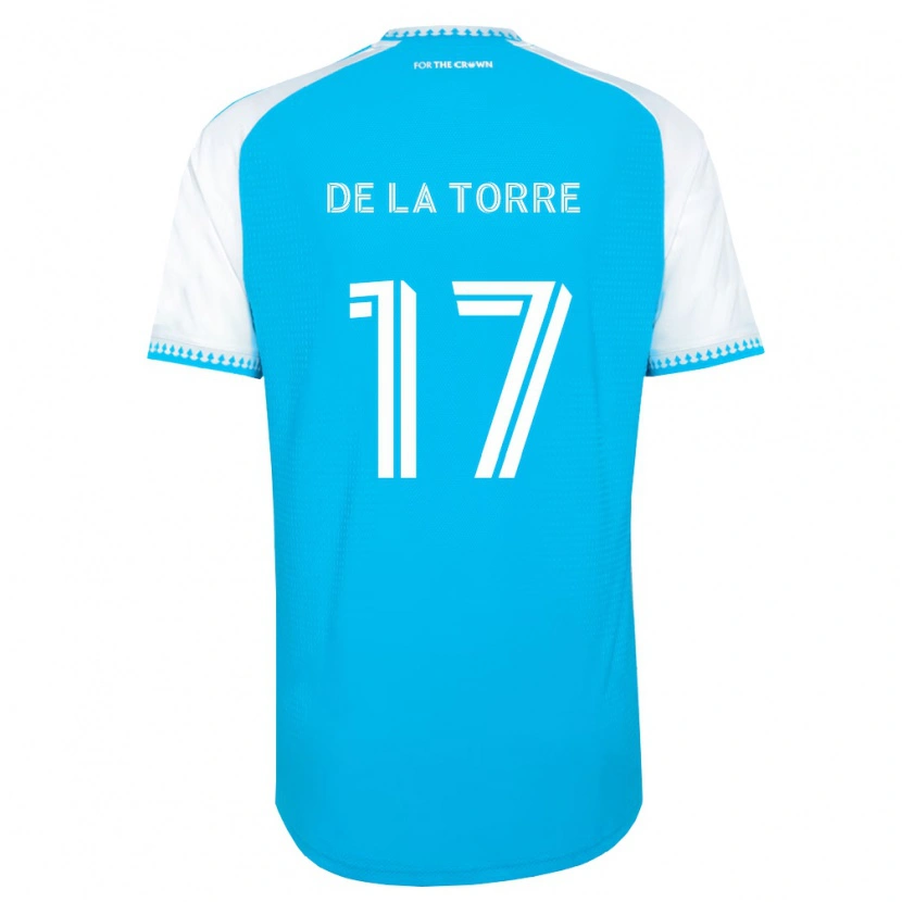 Danxen Homme Maillot Luca De La Torre #17 Bleu Ciel Blanc Noir Tenues Domicile 2026/27 T-Shirt