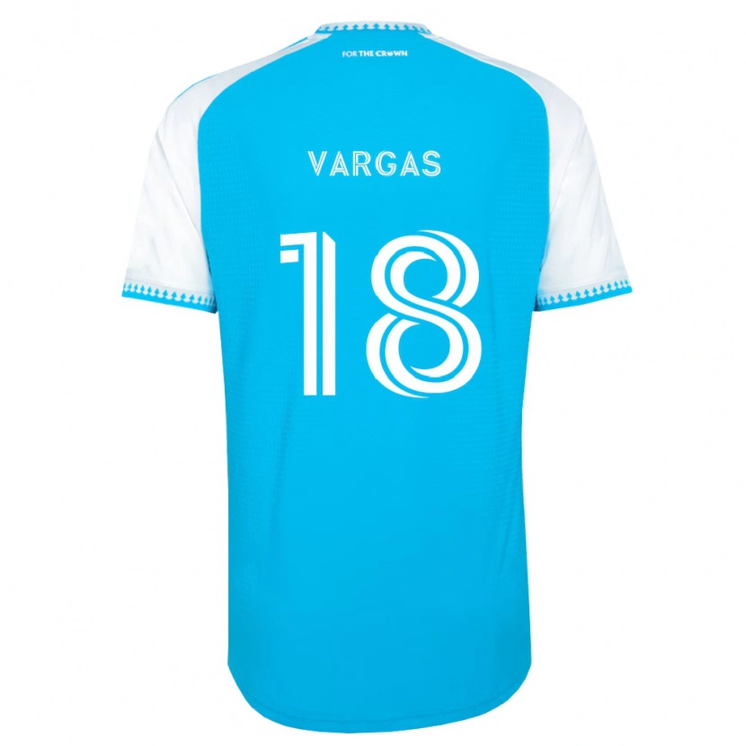 Danxen Homme Maillot Kerwin Vargas #18 Bleu Ciel Blanc Noir Tenues Domicile 2026/27 T-Shirt