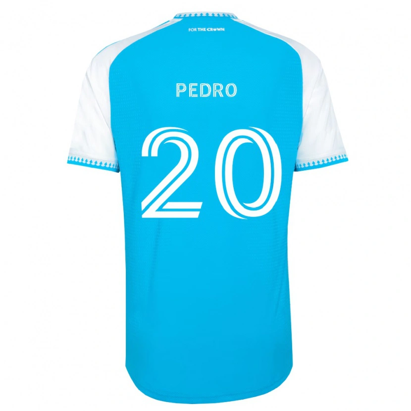 Danxen Homme Maillot João Pedro #20 Bleu Ciel Blanc Noir Tenues Domicile 2026/27 T-Shirt