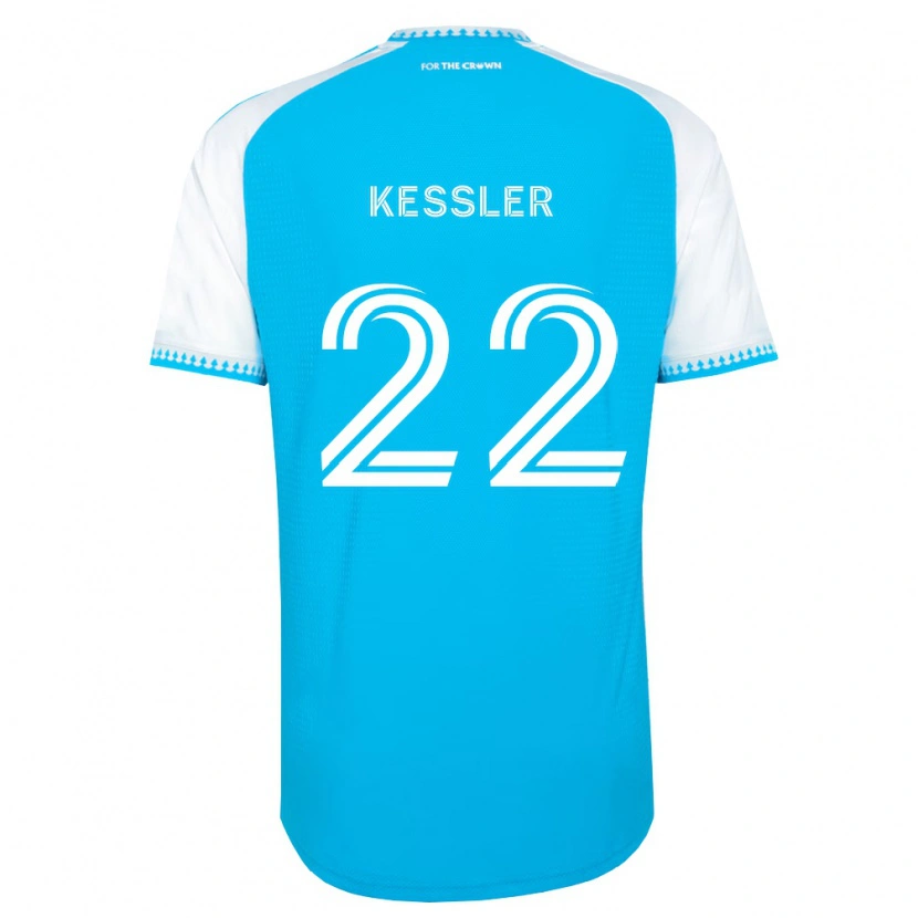Danxen Homme Maillot Henry Kessler #22 Bleu Ciel Blanc Noir Tenues Domicile 2026/27 T-Shirt