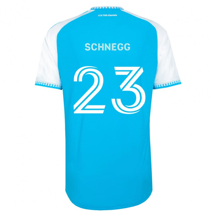 Danxen Homme Maillot David Schnegg #23 Bleu Ciel Blanc Noir Tenues Domicile 2026/27 T-Shirt