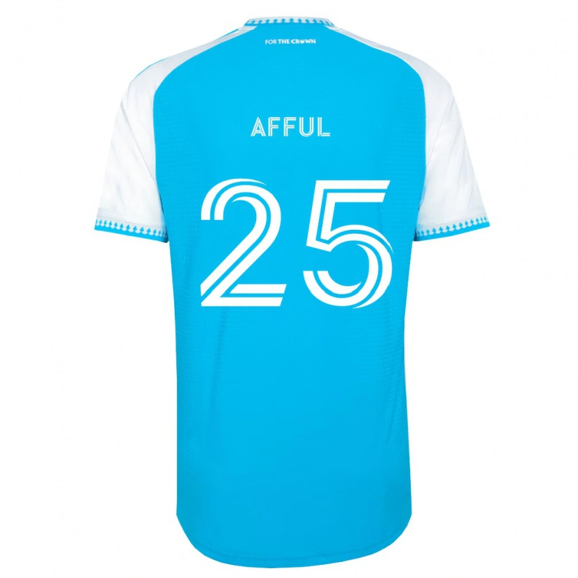 Danxen Homme Maillot Harrison Afful #25 Bleu Ciel Blanc Noir Tenues Domicile 2026/27 T-Shirt
