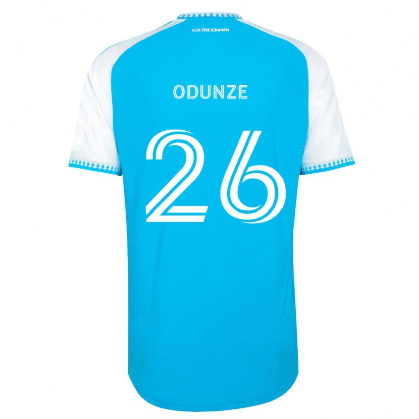 Danxen Homme Maillot Chituru Odunze #26 Bleu Ciel Blanc Noir Tenues Domicile 2026/27 T-Shirt