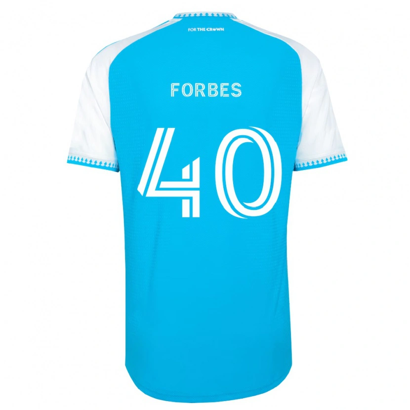 Danxen Homme Maillot Jahlane Forbes #40 Bleu Ciel Blanc Noir Tenues Domicile 2026/27 T-Shirt