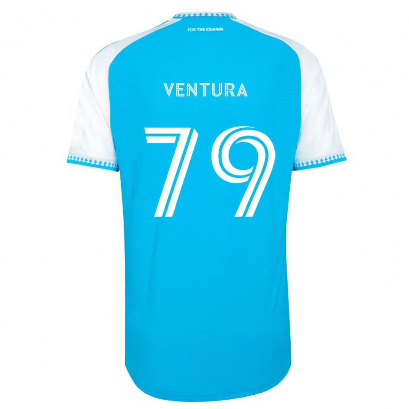 Danxen Homme Maillot Sebastian Ventura #79 Bleu Ciel Blanc Noir Tenues Domicile 2026/27 T-Shirt