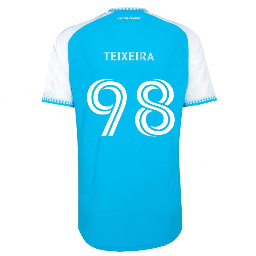 Danxen Homme Maillot Nickolas Teixeira #98 Bleu Ciel Blanc Noir Tenues Domicile 2026/27 T-Shirt