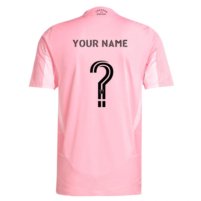 Danxen Homme Maillot Votre Nom #0 Rose Noir Tenues Domicile 2026/27 T-Shirt