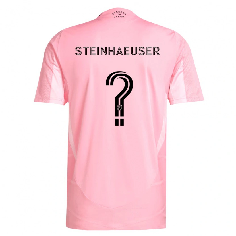 Danxen Homme Maillot Marcus Steinhaeuser #0 Rose Noir Tenues Domicile 2026/27 T-Shirt