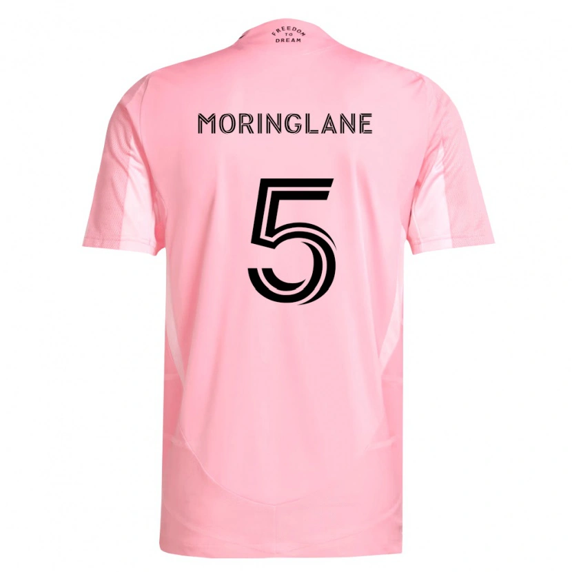 Danxen Homme Maillot Luis Moringlane #5 Rose Noir Tenues Domicile 2026/27 T-Shirt