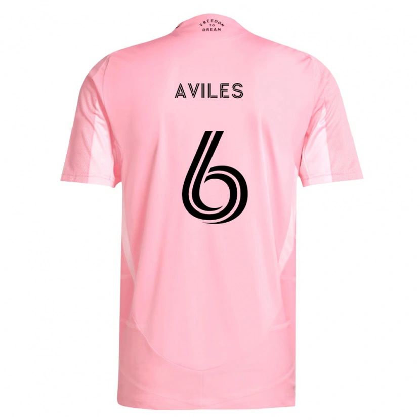Danxen Homme Maillot Tomás Avilés #6 Rose Noir Tenues Domicile 2026/27 T-Shirt