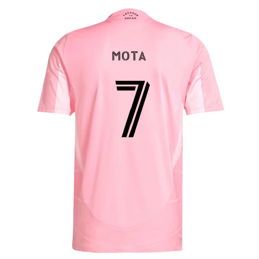 Danxen Homme Maillot Jean Mota #7 Rose Noir Tenues Domicile 2026/27 T-Shirt