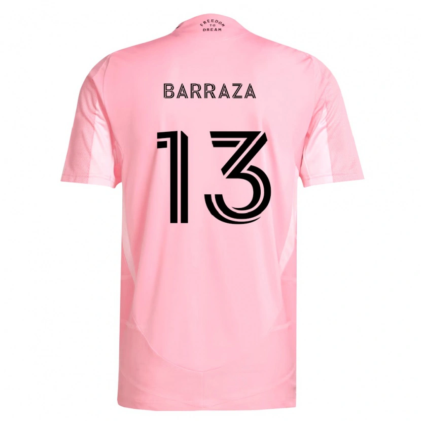 Danxen Homme Maillot Luis Barraza #13 Rose Noir Tenues Domicile 2026/27 T-Shirt